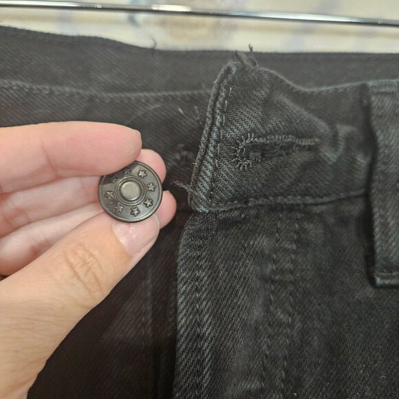 Re/Done Sample Black Jeans size 27 Straight Leg *FLAW* - Picture 4 of 11